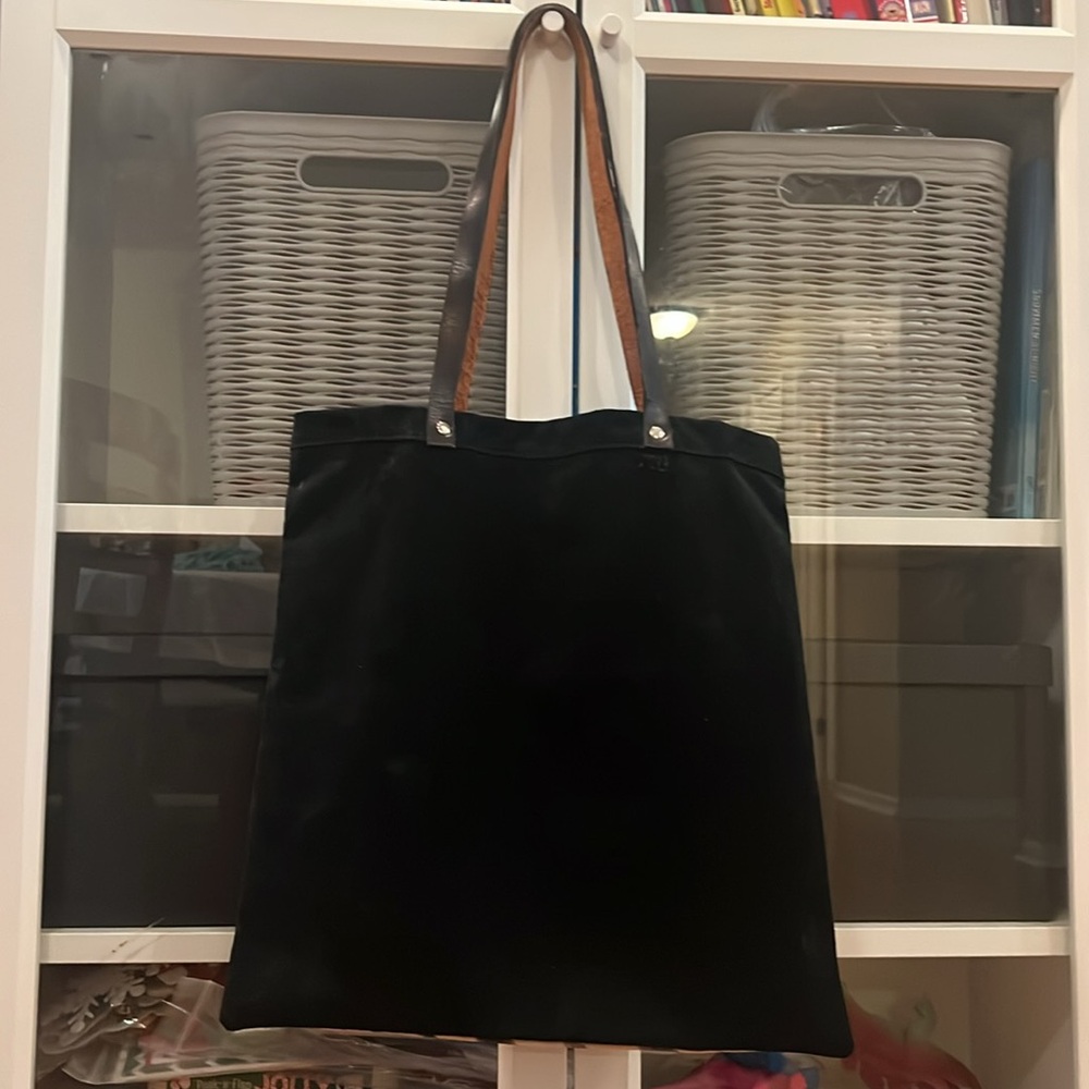 Vintage Tan and Black Zebra-Print Tote Bag - Picture 4 of 6